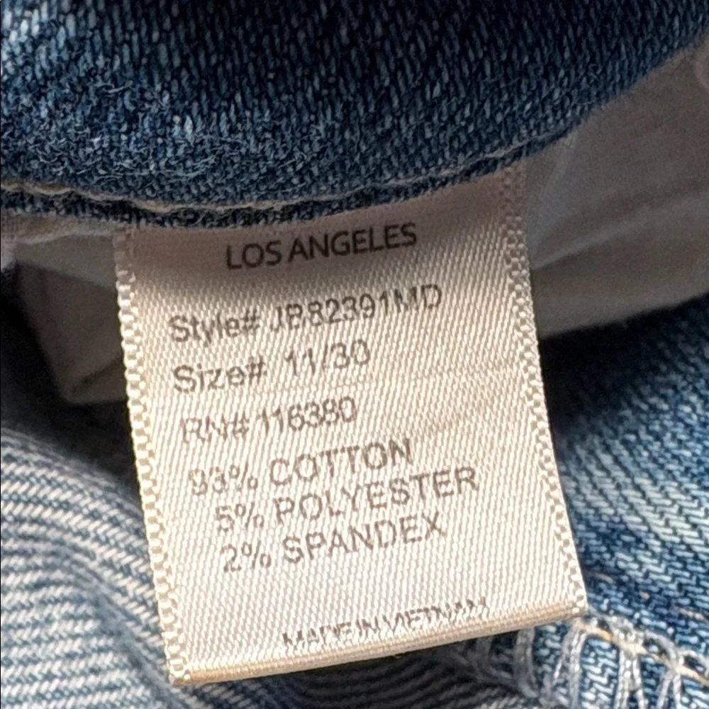 JUDY BLUE High Rise Slim Straight Leg Destroyed Jeans JB82391size 11/30 - Picture 11 of 11